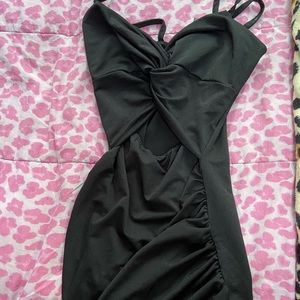 Sexy black mini dress